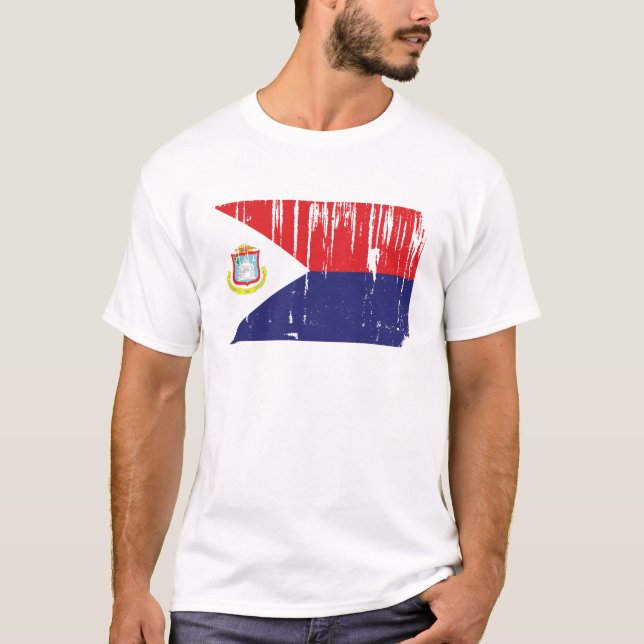 Heilig-Maarten-Flagge T-Shirt (Vorderseite)