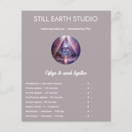 Heilige Achse | Drittes Auge Design Flyer