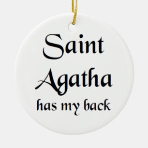 Heilige Agatha Keramik Ornament