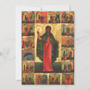 Heilige Anastasia die Befreierin Byzantinische Kun Dankeskarte