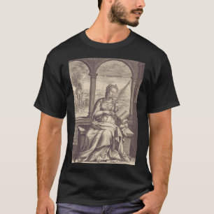 Heilige Anastasia die Befreierin Schwarz-Weiß-Kuns T-Shirt