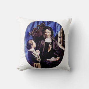 Heilige Angela Merici Patronin der Erzieher und Kissen
