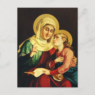 Heilige Anna und Jungfrau Maria Postkarte