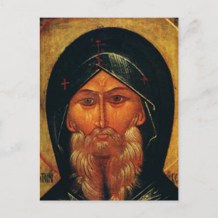 Heilige Anthony der Wüste Postkarte
