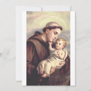 Heilige Anthony von Padua Dankeskarte
