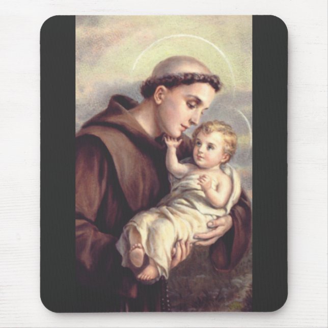 Heilige Anthony von Padua Mousepad (Vorne)