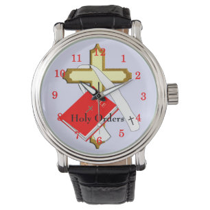 Heilige Aufträge Religiöse Bibel Heiliges Kreuz Armbanduhr