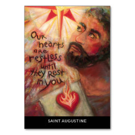 Heilige Augustine-Geist-Gebetskarte Tischnummer