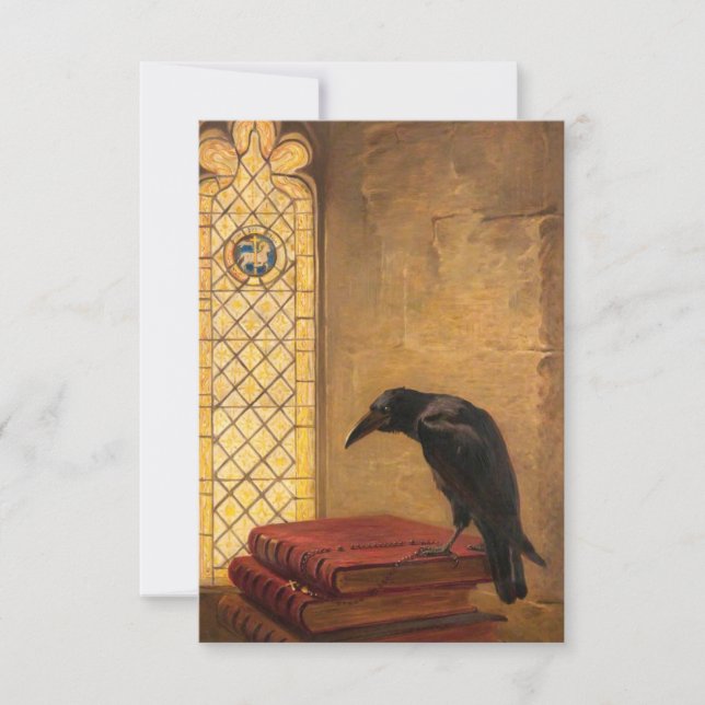 Heilige aus Jackdaw Rheims Raven Briton Riviere Save The Date (Vorderseite)