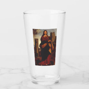 Heilige Barbara Heilige Ikone Grafik Kunst Glas