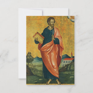 Heilige Bartholomäus-Orthodoxe Gebetskarte Dankeskarte