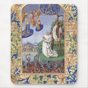 Heilige Bernhard von Clairvaux mittelalterliche Il Mousepad