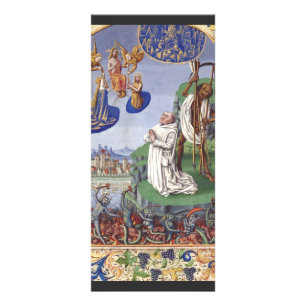 Heilige Bernhard von Clairvaux mittelalterliche Il Werbekarte
