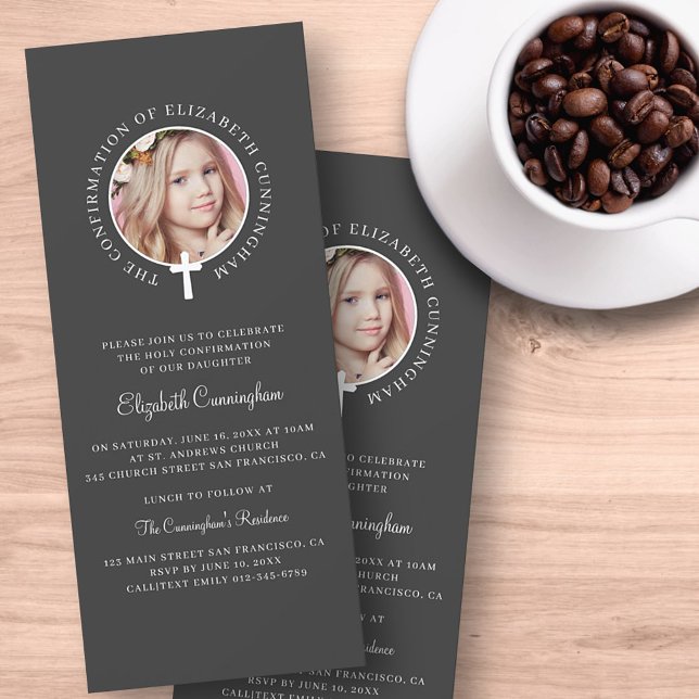 Heilige Bestätigung | Benutzerdefiniertes Foto und Einladung (Von Creator hochgeladen)