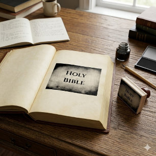Heilige Bibel Christentum Gummistempel