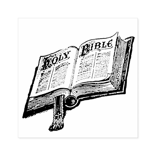 Heilige Bibel Christlich katholische Schrift Gummistempel (Prägung)