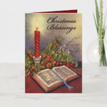 Heilige Bibel-christliche Weihnachtskarte w/Verse