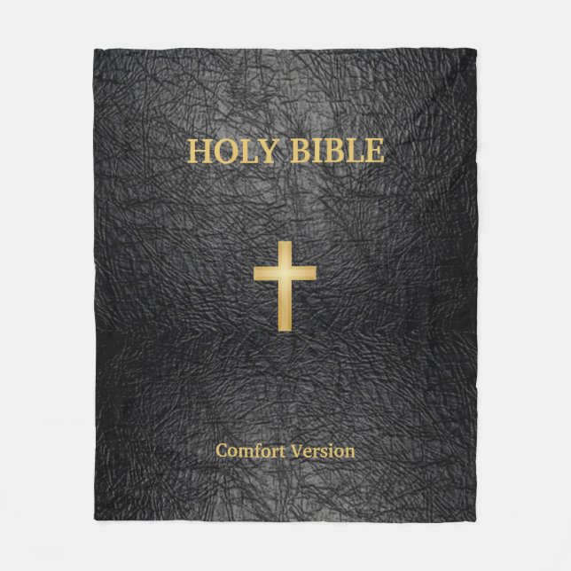 Heilige Bibel-Decke Fleecedecke (Vorderseite)