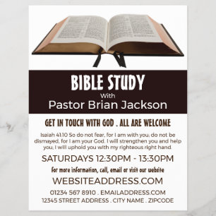 Heilige Bibel, Flyer für christliche Bibelklassen