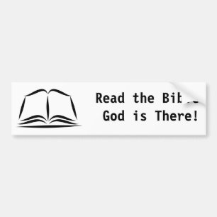 Heilige Bibel, las den Bibel-Gott ist dort! Autoaufkleber