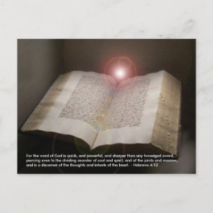 Heilige Bibel Tora Living Word of God Postcard Fot Postkarte