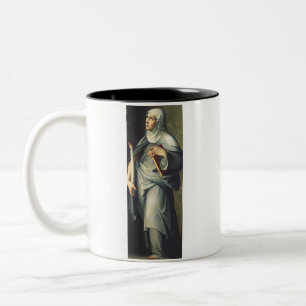 Heilige Birgitta von Schweden Mittelalterliche Mys Zweifarbige Tasse