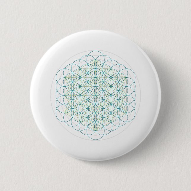 Heilige Blume Button (Vorderseite)