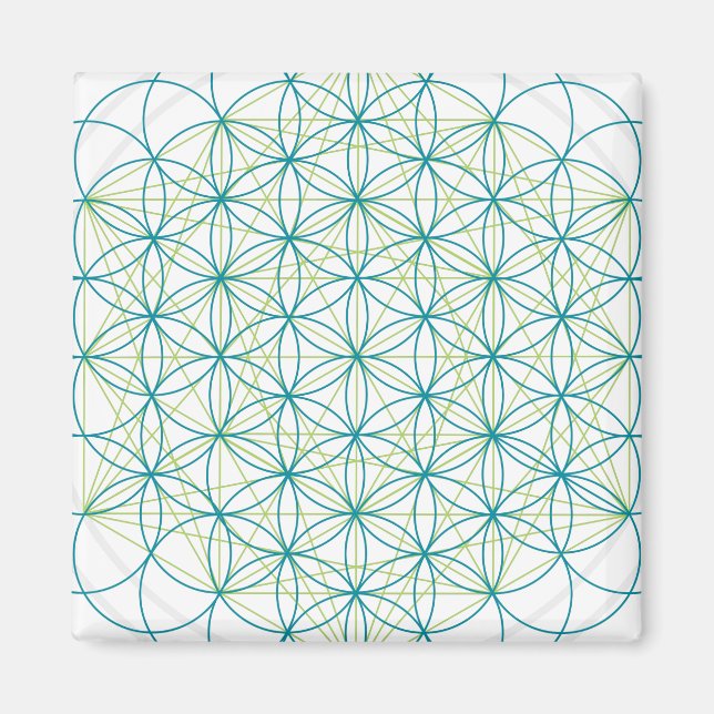 Heilige Blume Magnet (Vorne)