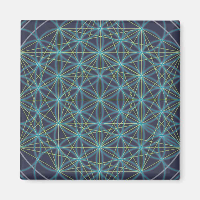 Heilige Blume Magnet (Vorne)