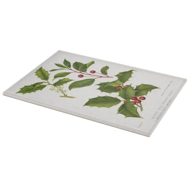 Heilige botanische Illustration Schneidebrett (Ecke)
