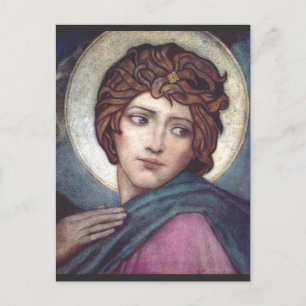 Heilige Brigid von Kildare Heilige keltische Kunst Postkarte