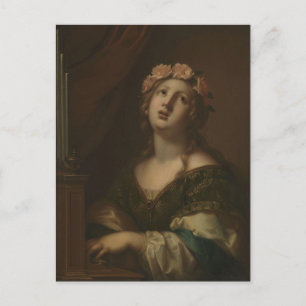 Heilige Cäcilia von Anonymous Postkarte