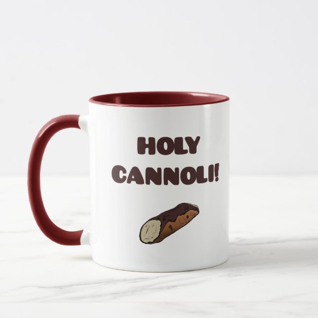 Heilige Cannoli Funny Food Italienisch Tasse (Links)