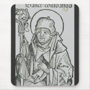 Heilige Columba von Iona Heilige keltische Grafik- Mousepad
