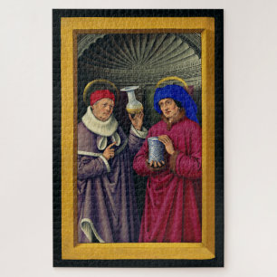 Heilige Cosmas und Damian von Jean Bourdichon