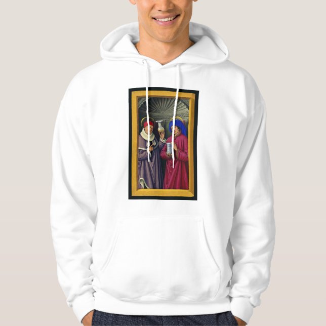 Heilige Cosmas und Damian von Jean Bourdichon Hoodie (Vorderseite)