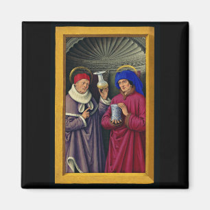 Heilige Cosmas und Damian von Jean Bourdichon Magnet