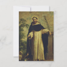 Heilige Dominik de Guzman Andachtsbildkarte
