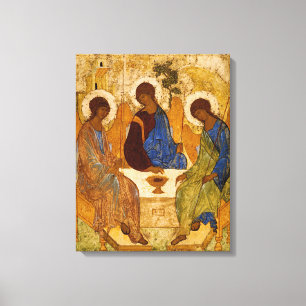 Heilige Dreifaltigkeit Andrei Rubljow Heilige Ikon Leinwanddruck