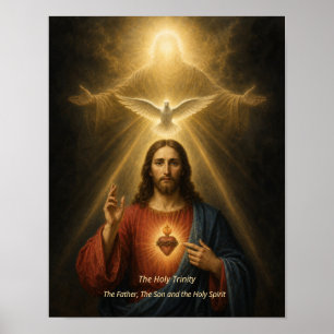 Heilige Dreifaltigkeit Kunstprint - Vater, Sohn, H Poster