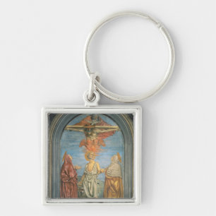 Heilige Dreifaltigkeit mit St Jerome (Fresko) Schlüsselanhänger