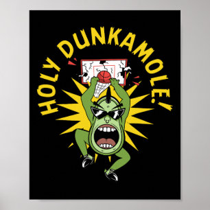 Heilige Dunkamole Bysketbyll Streetbyll Avocado Me Poster