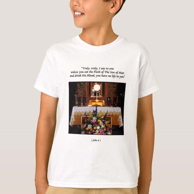 Heilige Eucharistin T-Shirt (Vorderseite)