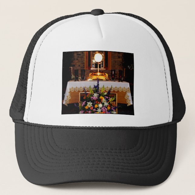 Heilige Eucharistin Truckerkappe (Vorderseite)
