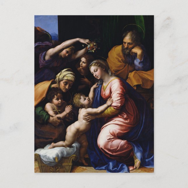 Heilige Familie, 1518 Postkarte (Vorderseite)