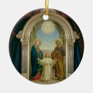 Heilige Familie, 1898 (Tempera auf Platte) Keramikornament