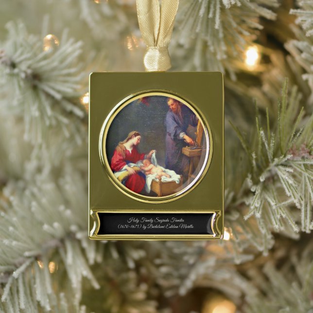 Heilige Familie Banner-Ornament Gold (Baum)