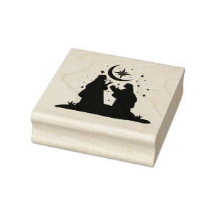 Heilige Familie beten Gummistempel