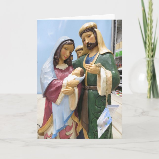 Heilige Familie Feiertagskarte (Vorderseite)