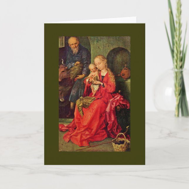 Heilige Familie Feiertagskarte (Vorderseite)